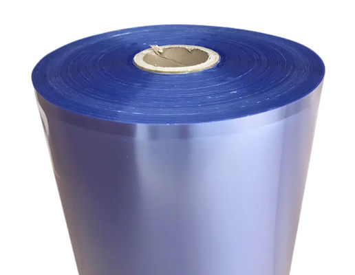 Καθαρή ταινία συρρίκνωσης PVC με μανίκια καθαρό μπλε 19 μm