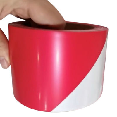 80 - 150 μm PE προστατευτική ταινία LDPE HDPE κόκκινη λευκή ταινία προειδοποίησης